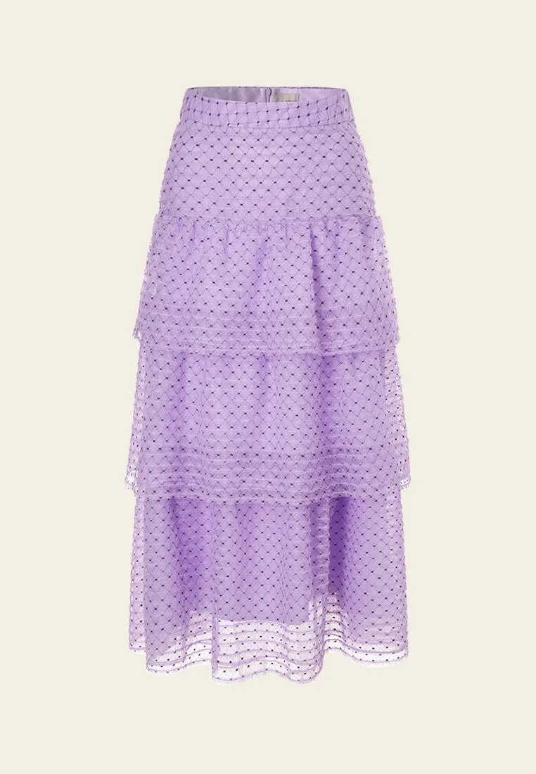 Lithe Lilac Layered Skirt