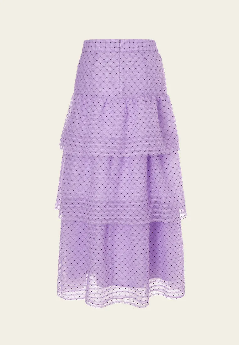 Lithe Lilac Layered Skirt