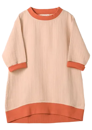 Long-Top 3/4 sleeve Sand