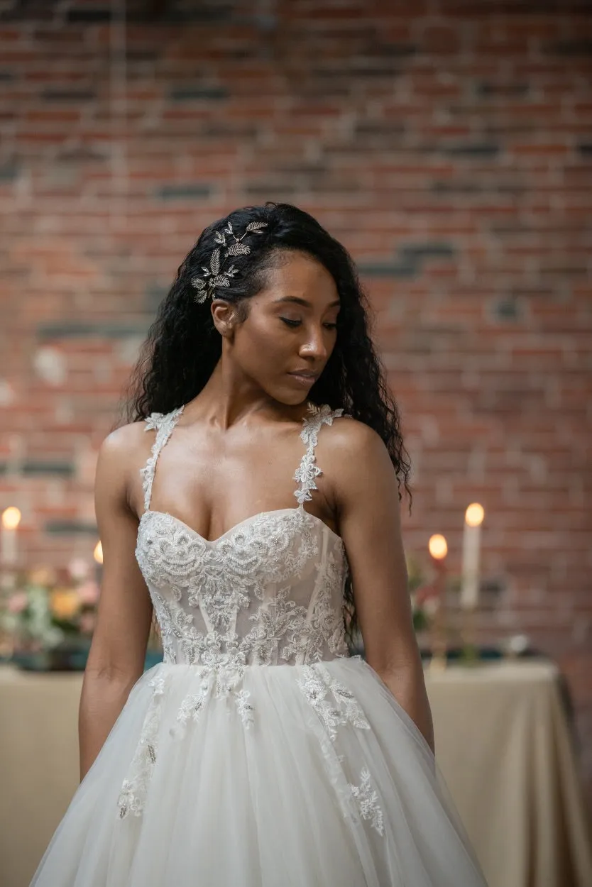 Luxe Boheme White Tulle Couture Gown