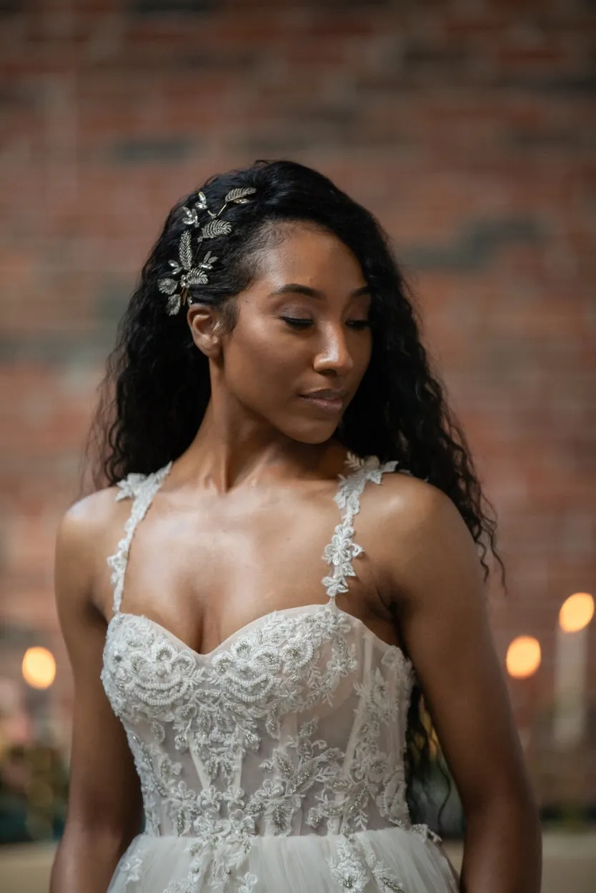 Luxe Boheme White Tulle Couture Gown