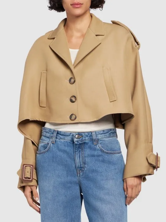 Max Mara   Azzorre wool blend cape 