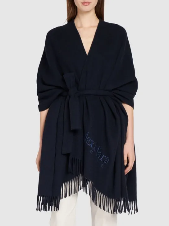 Max Mara   Martora wool blend cape 
