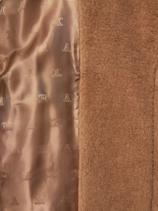 Max Mara   New Abavo camel teddy cape 