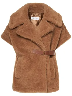 Max Mara   New Abavo camel teddy cape 