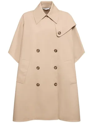 Max Mara   Pernice 3/4 sleeves cotton cape 