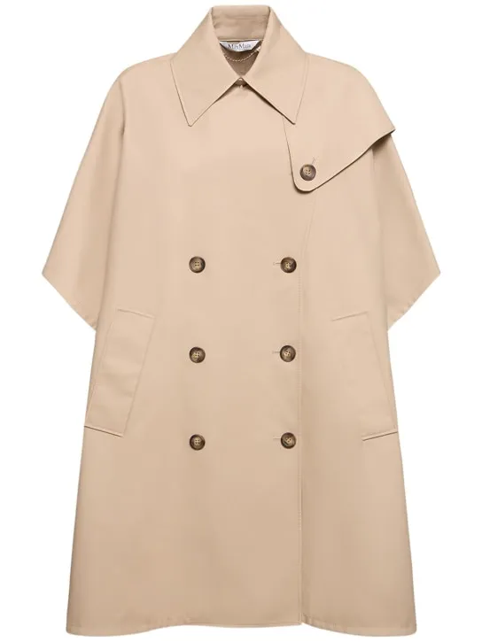 Max Mara   Pernice 3/4 sleeves cotton cape 