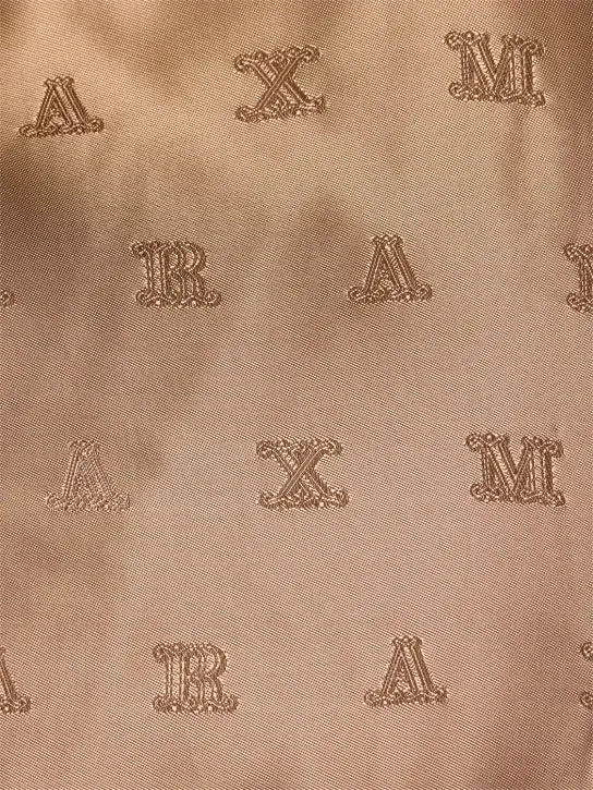 Max Mara   Tebe camel &amp; silk teddy cape 