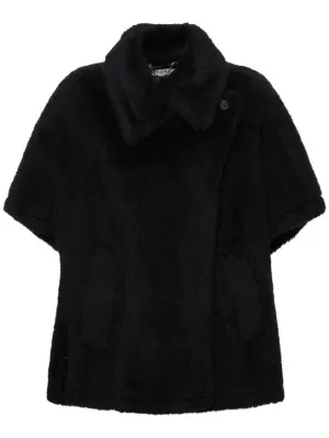 Max Mara   Tebe1 alpaca &amp; wool teddy cape 