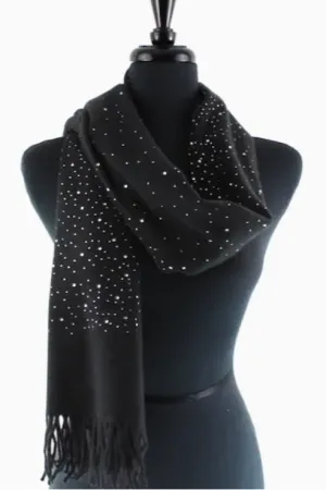 Mischa Rhinestone Embellished Scarf-RESTOCKED