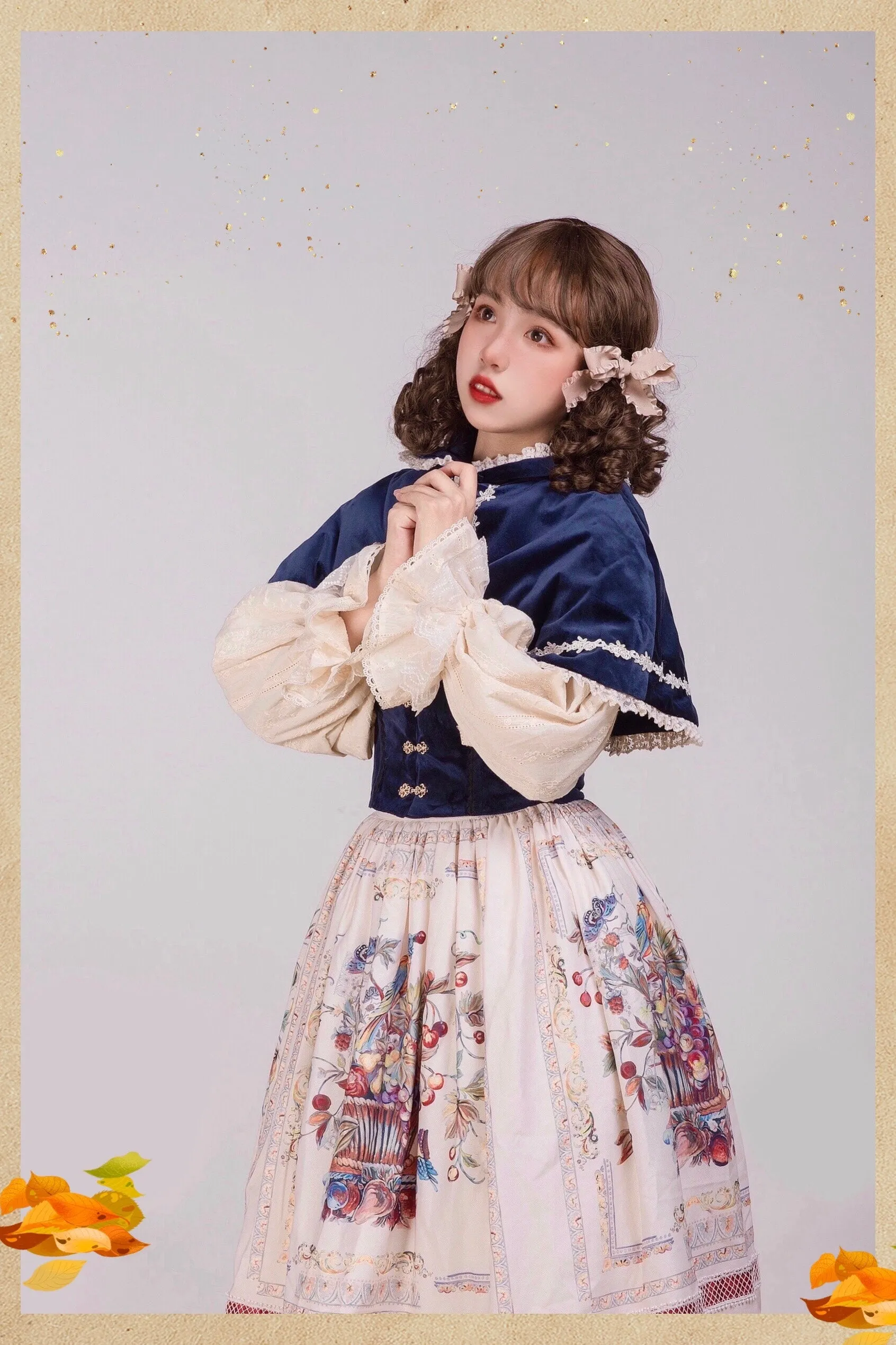 Miss Point~Praise of Abundance~Bavarian Style Lolita Velvet Hooded Cape