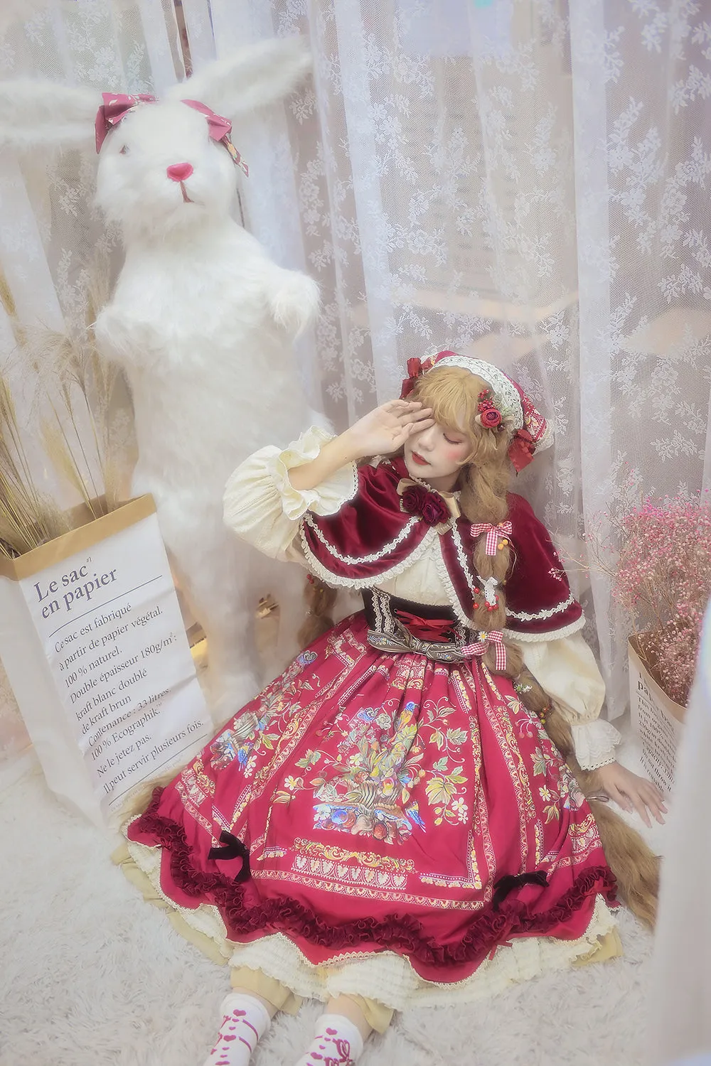 Miss Point~Praise of Abundance~Bavarian Style Lolita Velvet Hooded Cape