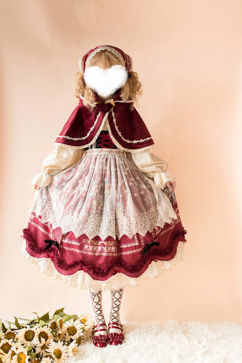 Miss Point~Praise of Abundance~Bavarian Style Lolita Velvet Hooded Cape