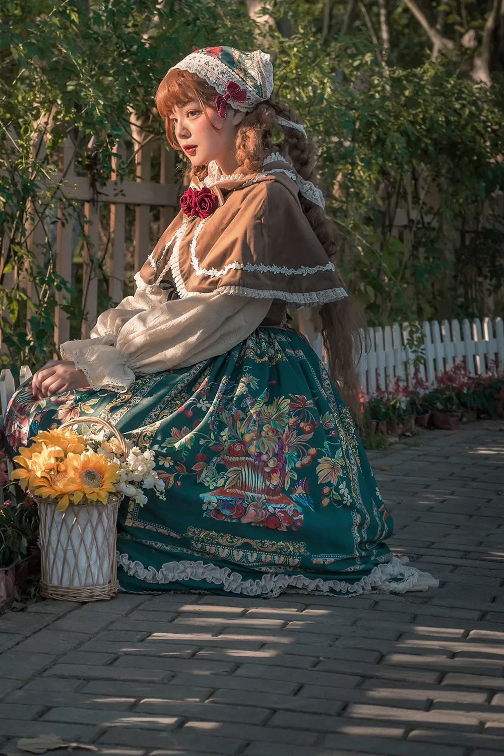 Miss Point~Praise of Abundance~Bavarian Style Lolita Velvet Hooded Cape