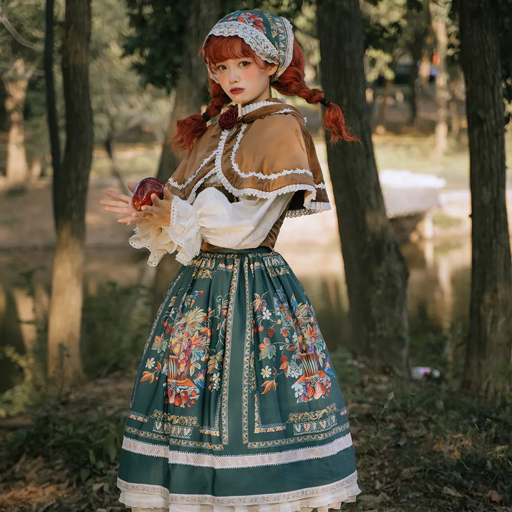 Miss Point~Praise of Abundance~Bavarian Style Lolita Velvet Hooded Cape