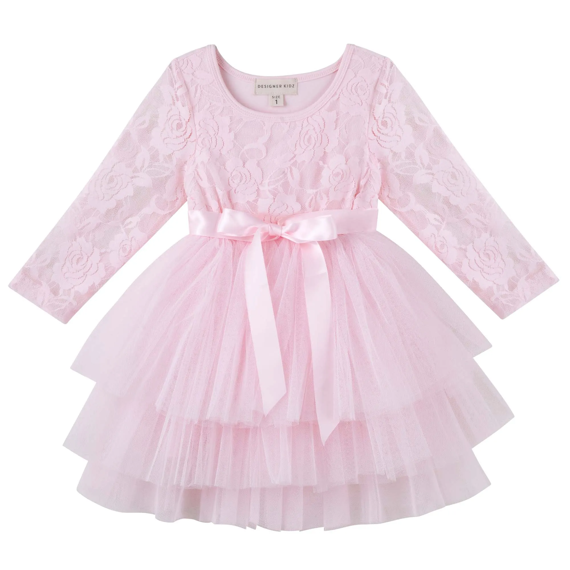 My First Lace Tutu L/S - Pink