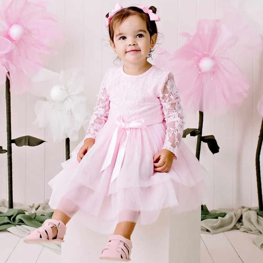 My First Lace Tutu L/S - Pink