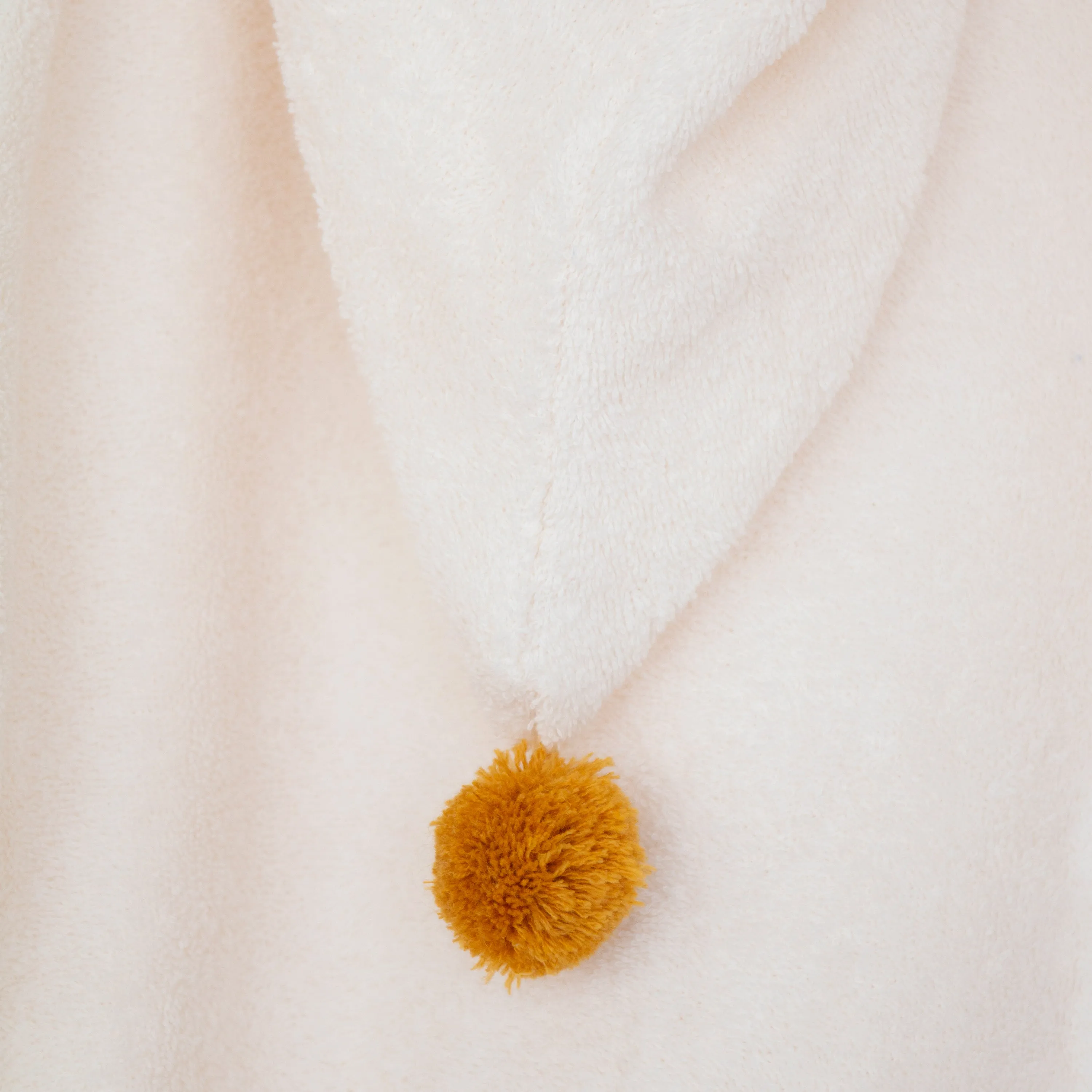 nobodinoz Cute Baby Bath Cape Natural