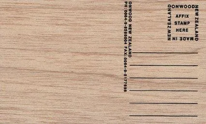 NZ Cape Reinga Wooden Postcard