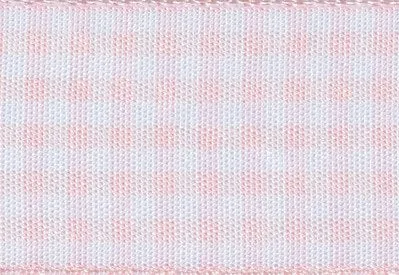 Pink Gingham Ribbon cut to 80CM (24 pieces)