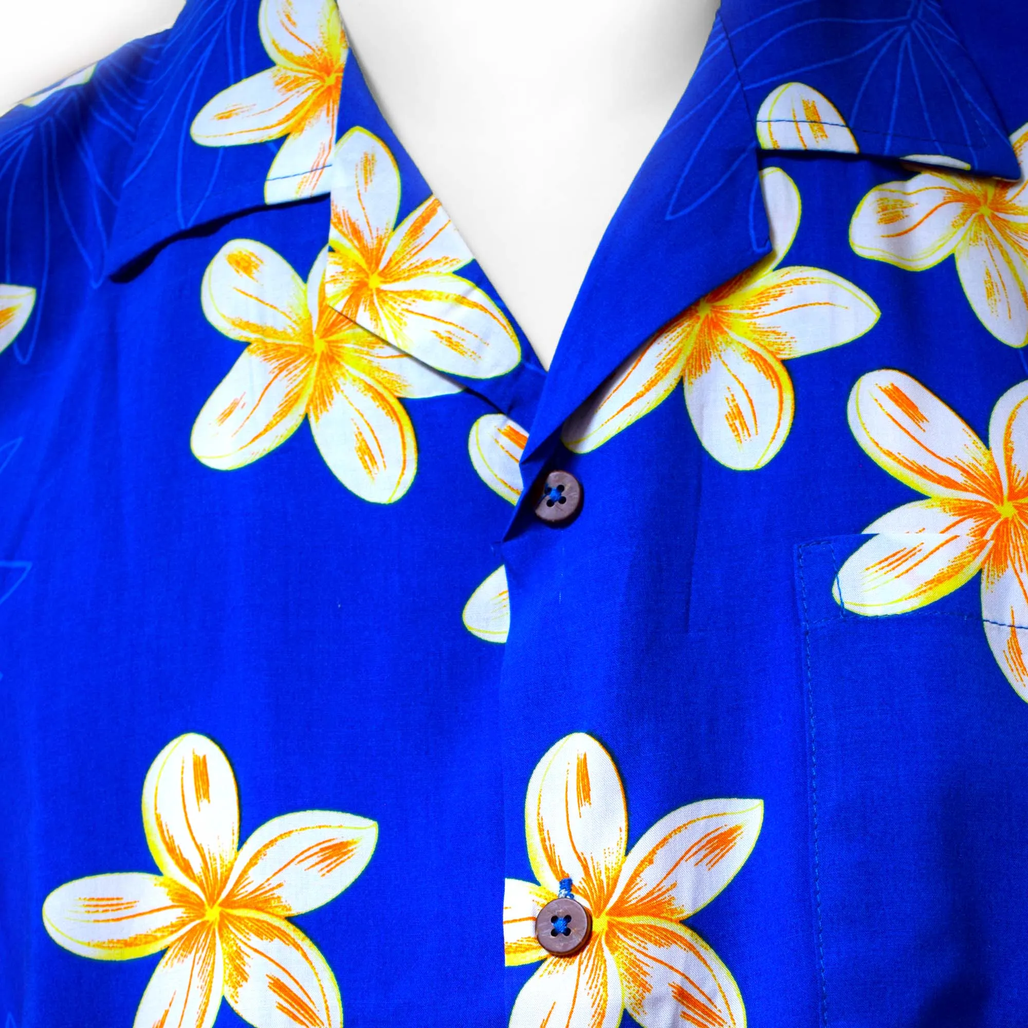 Plumeria Men's Aloha Shirt (Rayon)