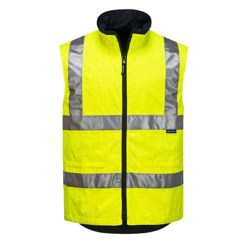 Portwest Antistatic Reversible Vest Reflective Taped Safety Work MA230