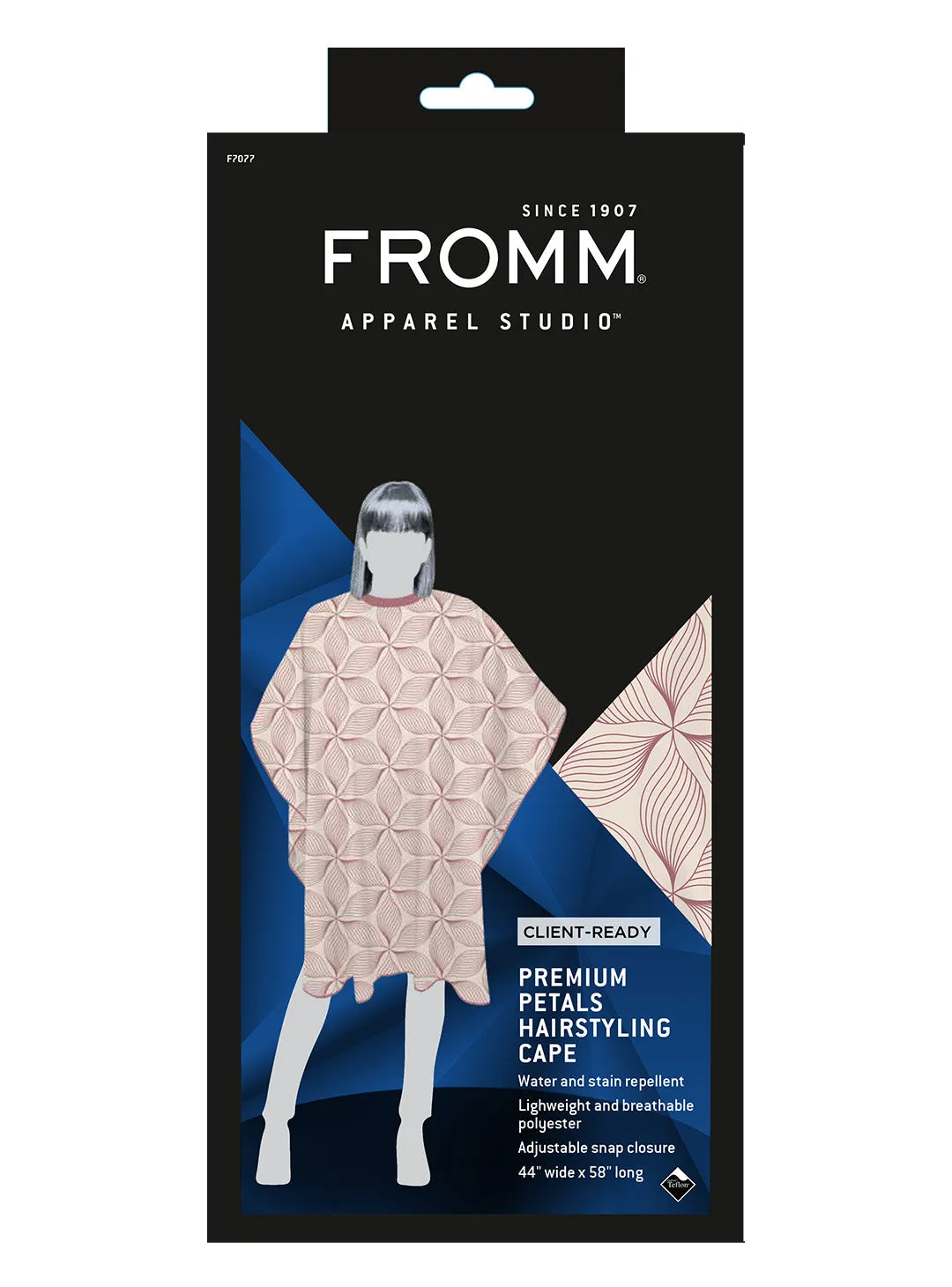 Premium Client Hairstyling Cape - Petals Print