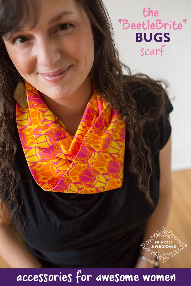 "BeetleBrite" Bugs Infinity Scarf