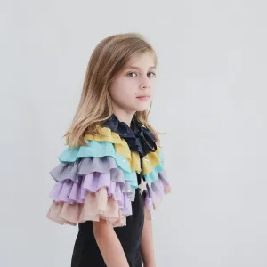 Rainbow Ruffle Cape