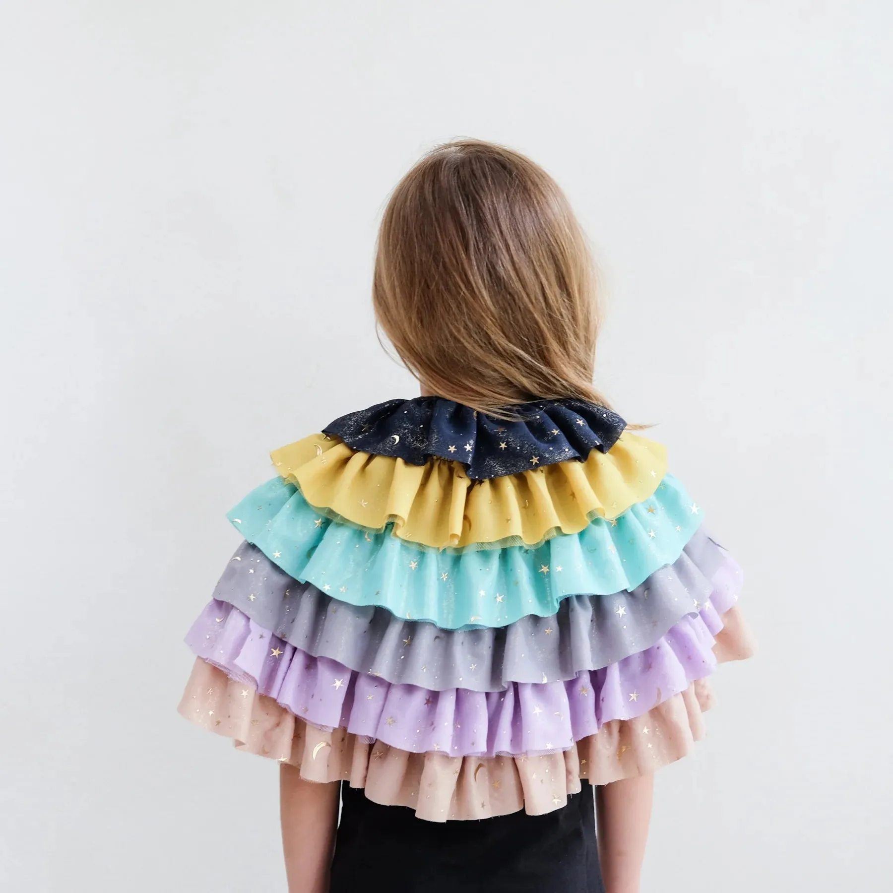 Rainbow Ruffle Cape