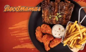 Rib & Wing Combo with Drinks & Dessert at RocoMamas Vangate Mall