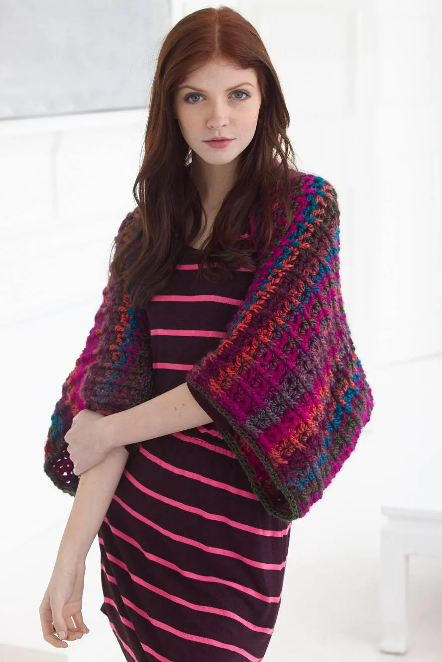 Ribs And Shells Shrug Pattern (Crochet)