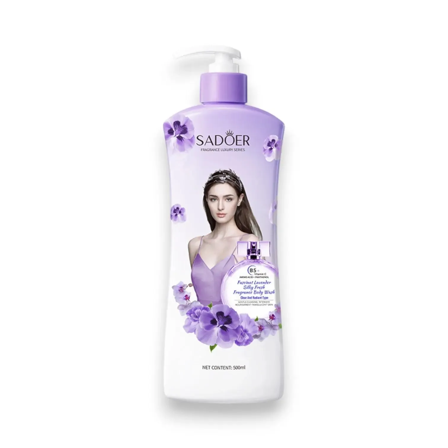 Sadoer Fragrance Luxury Lavender Body Wash 500ml