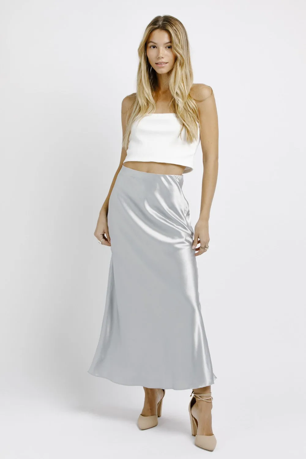 SALE | Chic Satin Skirt