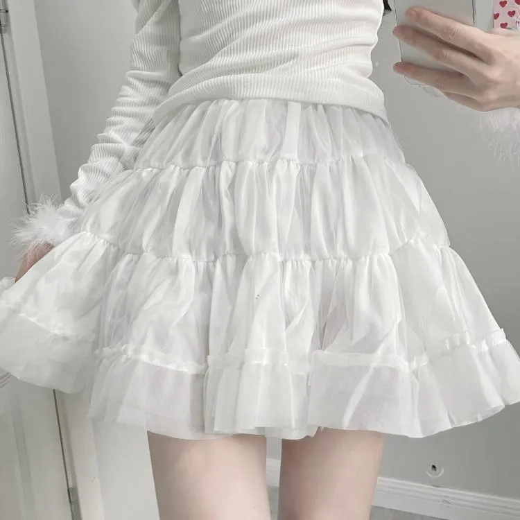Sexy white fur coat   short skirt PL51727