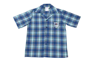 Shortsleeve Check Emb Shirt - Reservoir Hills