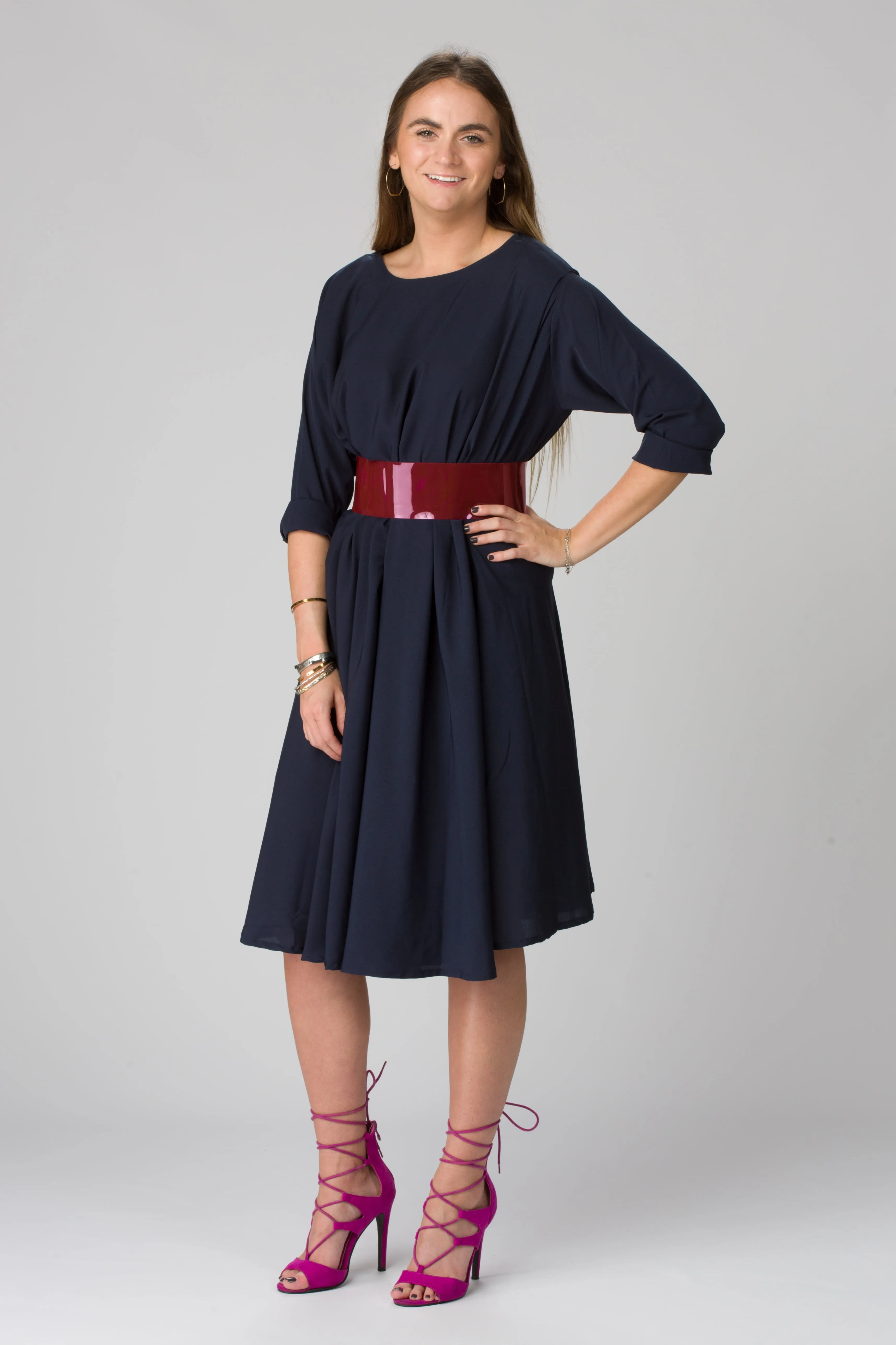 Shunka - Navy Crepe