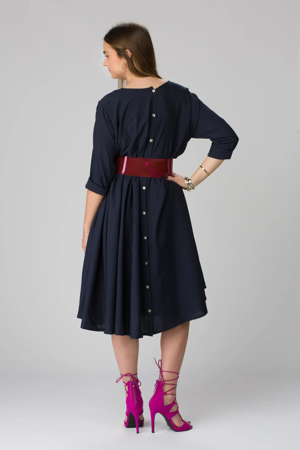 Shunka - Navy Crepe