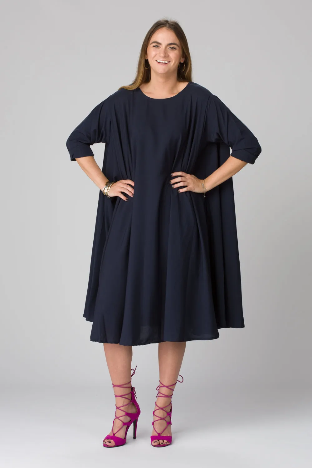 Shunka - Navy Crepe