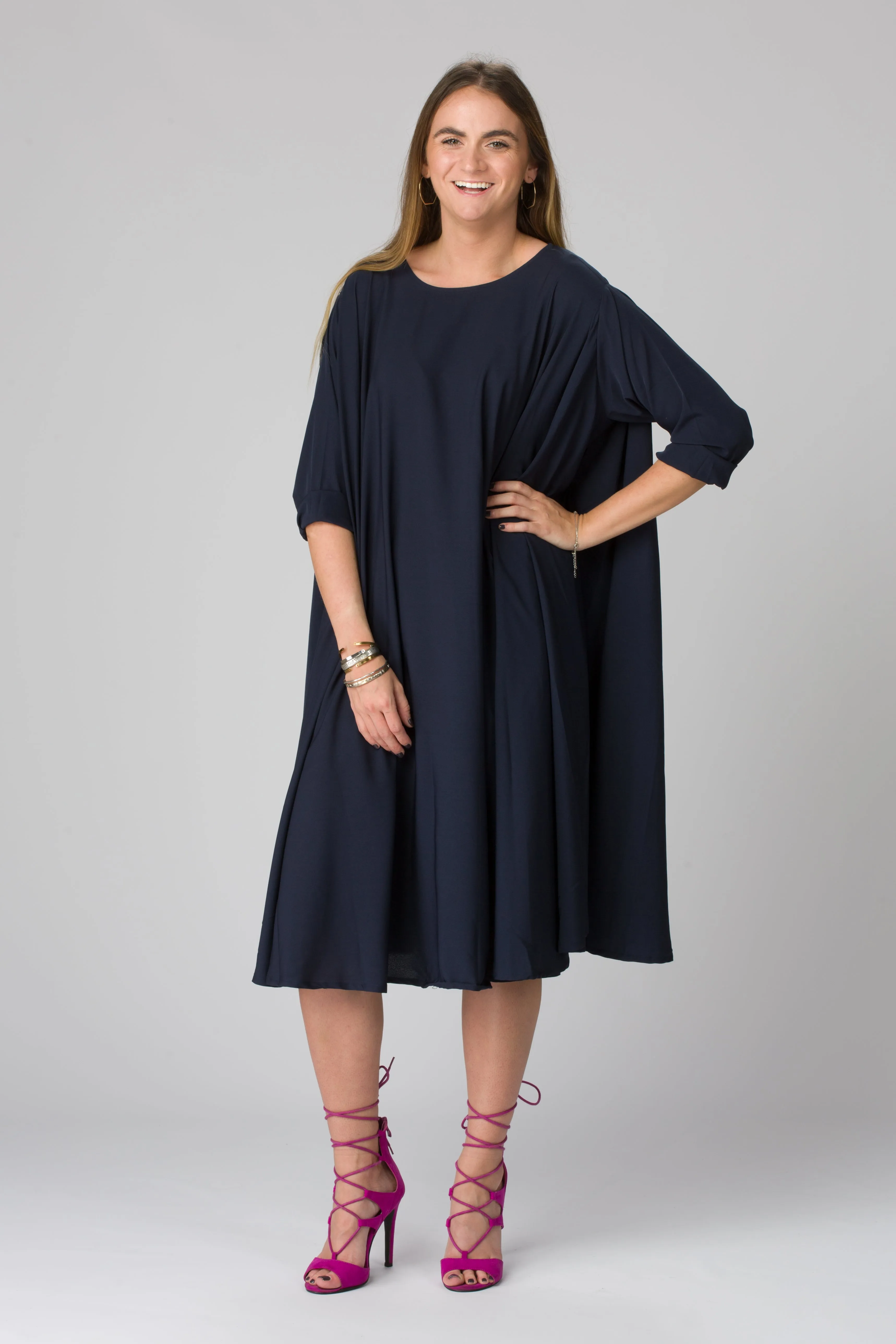 Shunka - Navy Crepe