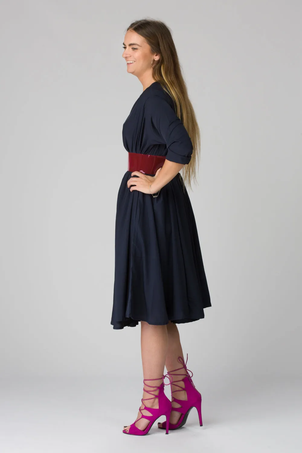 Shunka - Navy Crepe