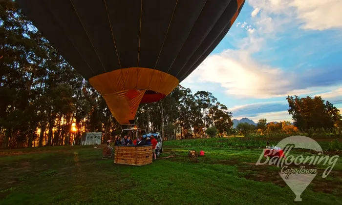 Sunrise Hot Air Balloon Experience including Breakfast with Ballooning Cape Town