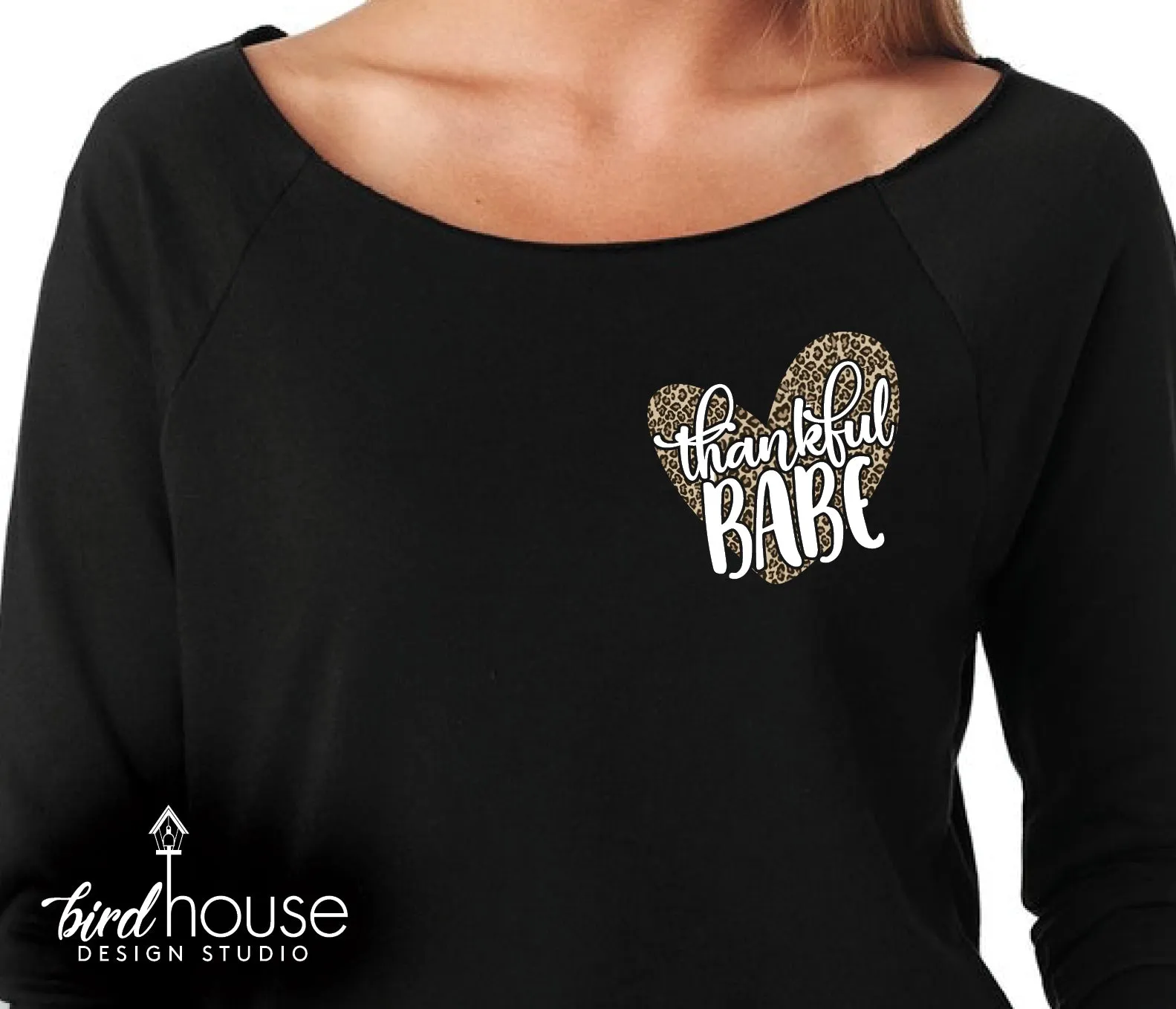 Thankful Babe Shirt, Small Design, Cute Thanksgiving Tee, Custom any color